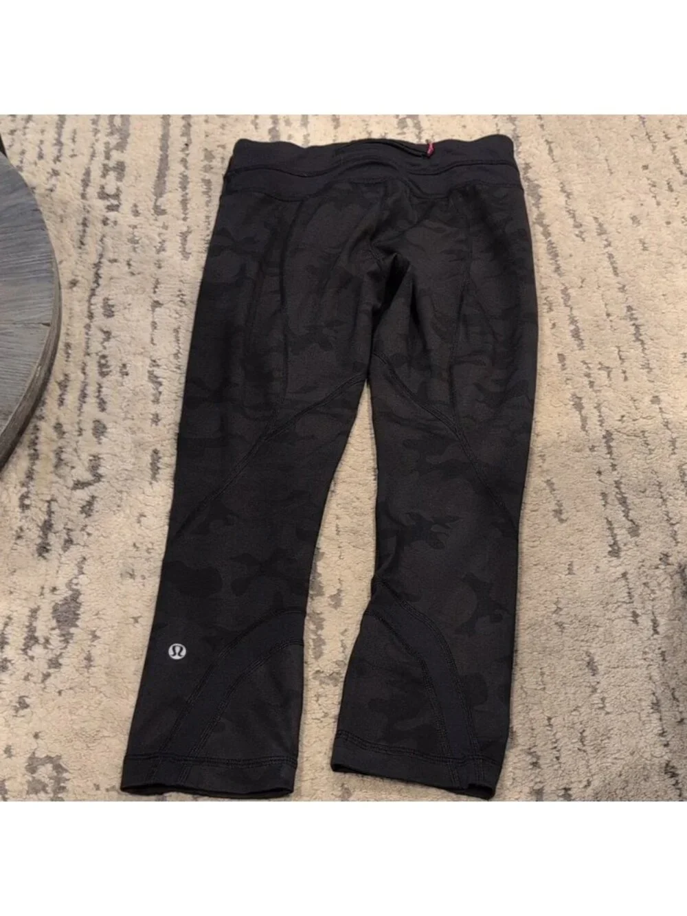 Lululemon Run: Inspire Crop II *All Luxtreme Savasana Camo 20cm New Blk